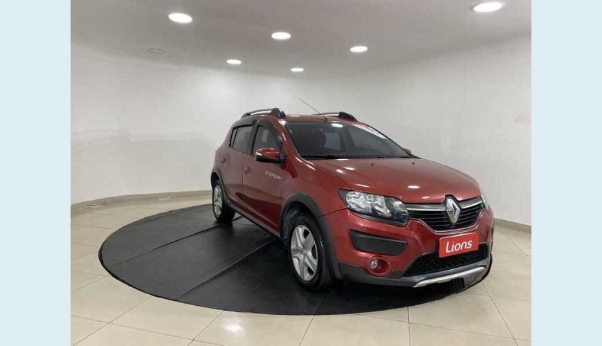 RENAULT SANDERO STEPWAY 1.6 8V FLEX - VERMELHO - 2015 Foto 4 (Grande)