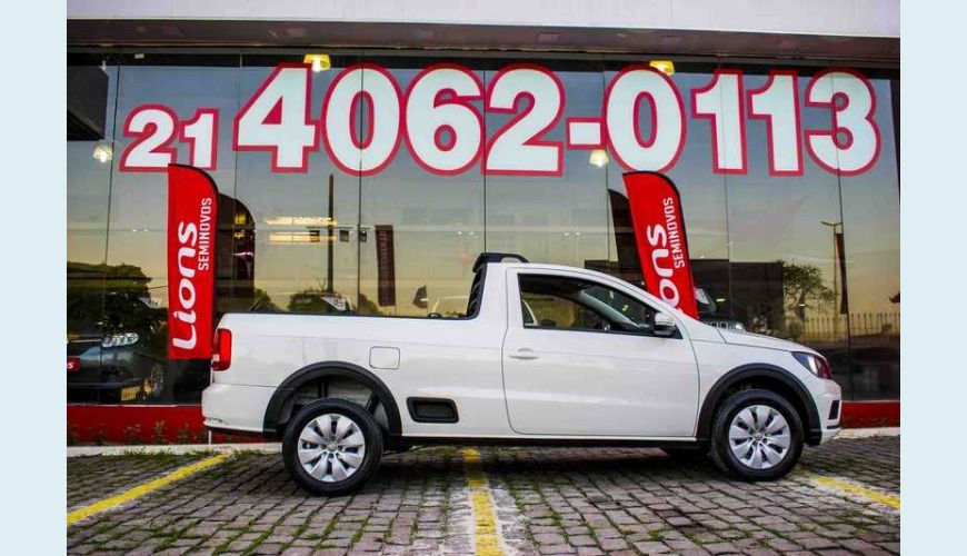 VOLKSWAGEN SAVEIRO ROBUST 1.6 MSI CS FLEX - BRANCO - 2018 Foto 4 (Grande)