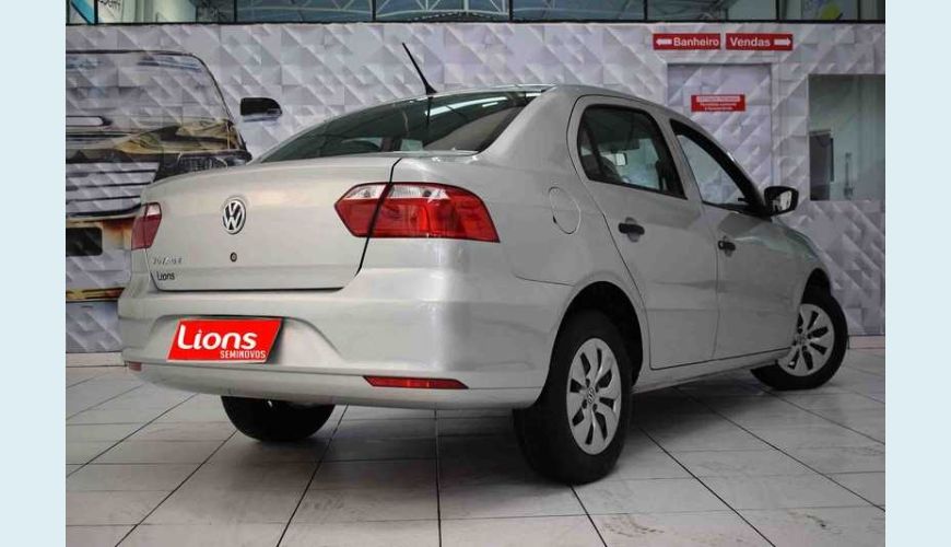 VOLKSWAGEN VOYAGE 1.0 TEC CITY FLEX - PRATA - 2015 Foto 4 (Grande)