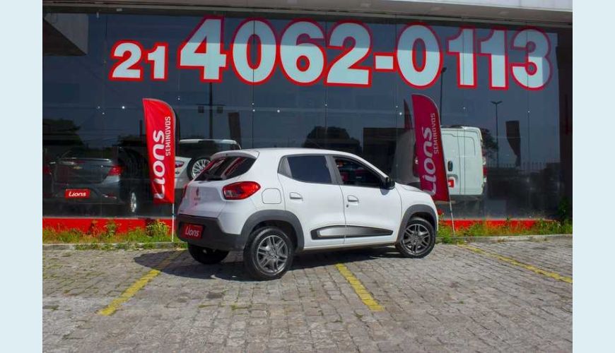RENAULT KWID INTENSE 1.0 12V SCE FLEX - BRANCO - 2018 Foto 4 (Grande)