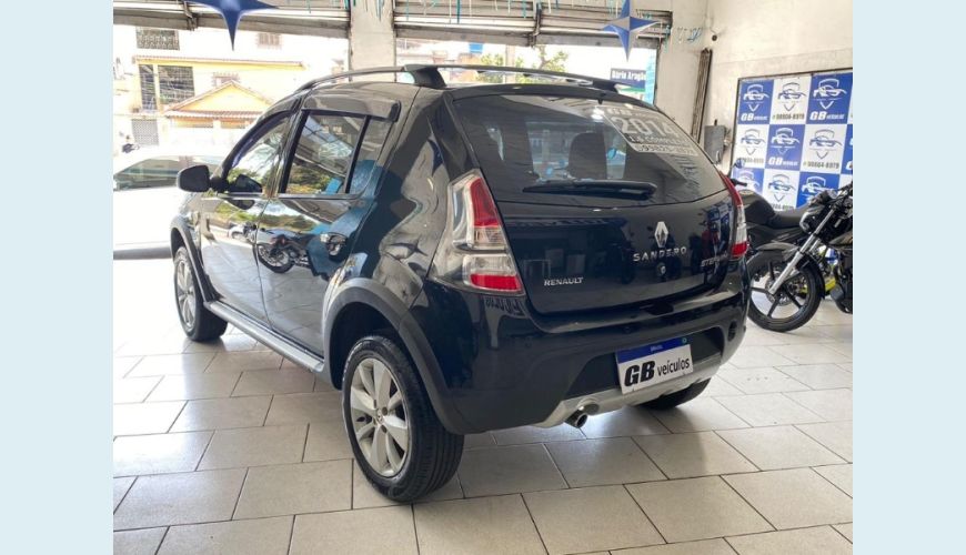 RENAULT SANDERO STEPWAY FLEX 1.6 16V 5P - PRETO - 2014 Foto 4 (Grande)
