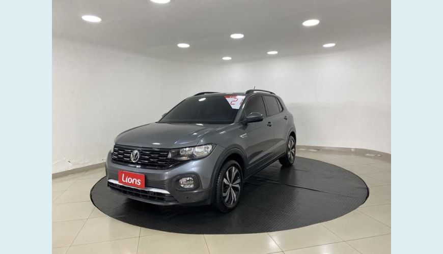 VOLKSWAGEN T-CROSS 1.0 200 TSI COMFORTLINE AUT. FLEX - CINZA - 2021 Foto 4 (Grande)