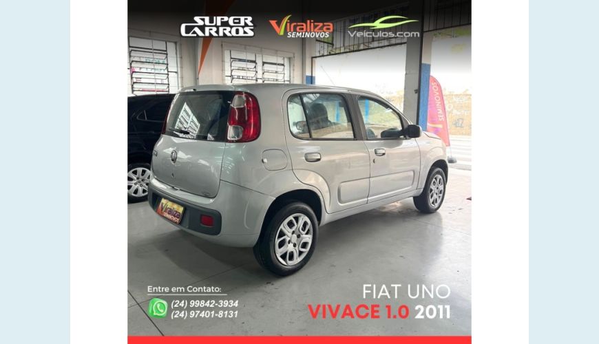 FIAT UNO - PRATA - 2011 Foto 4 (Grande)