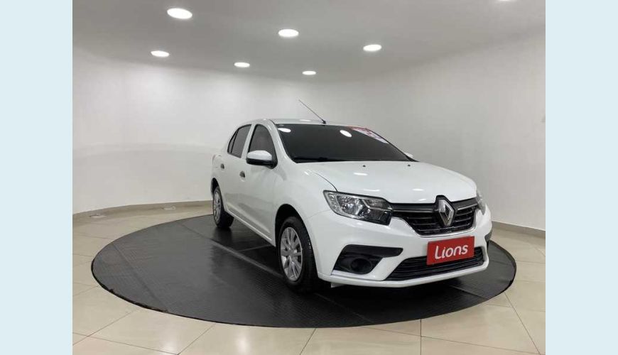 RENAULT LOGAN ZEN 1.0 12V SCE (FLEX) - BRANCO - 2020 Foto 4 (Grande)