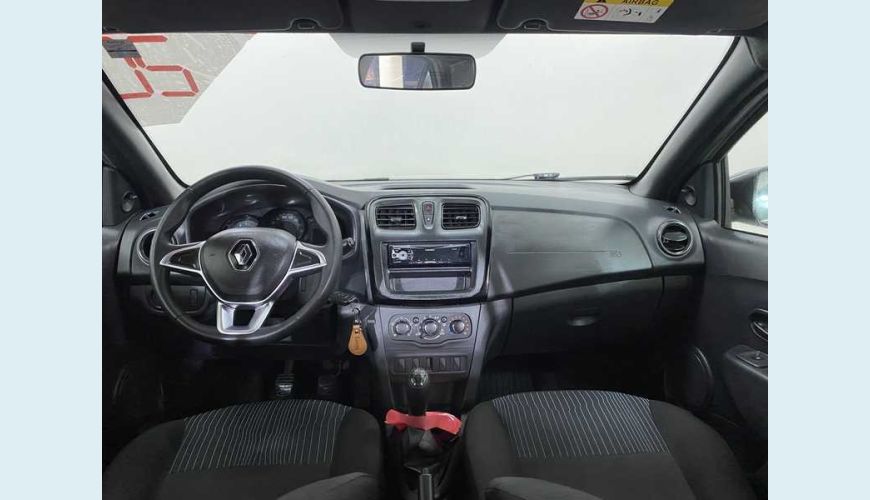 RENAULT LOGAN ZEN 1.0 12V SCE FLEX - BRANCO - 2020 Foto 4 (Grande)