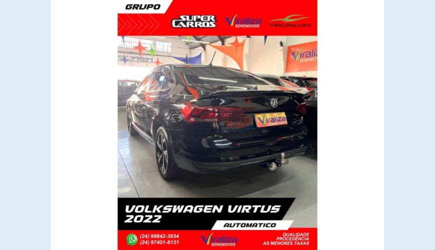 VOLKSWAGEN VIRTUS - PRETO - 2022 Foto 4 (Grande)