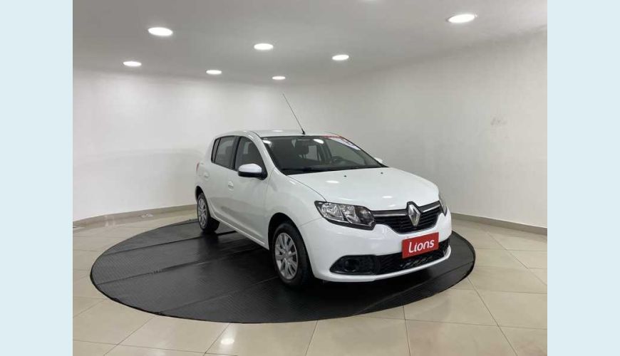 RENAULT SANDERO EXPRESSION 1.6 16V SCE (FLEX) - BRANCO - 2018 Foto 4 (Grande)
