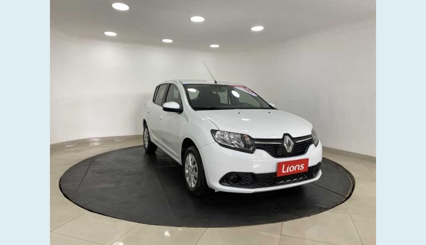 RENAULT SANDERO EXPRESSION 1.6 16V SCE (FLEX) - BRANCO - 2018 Foto 4 (Grande)