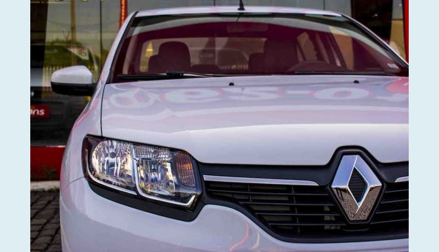 RENAULT LOGAN AUTHENTIQUE 1.0 12V FLEX MANUAL 4P - BRANCO - 2018 Foto 4 (Grande)
