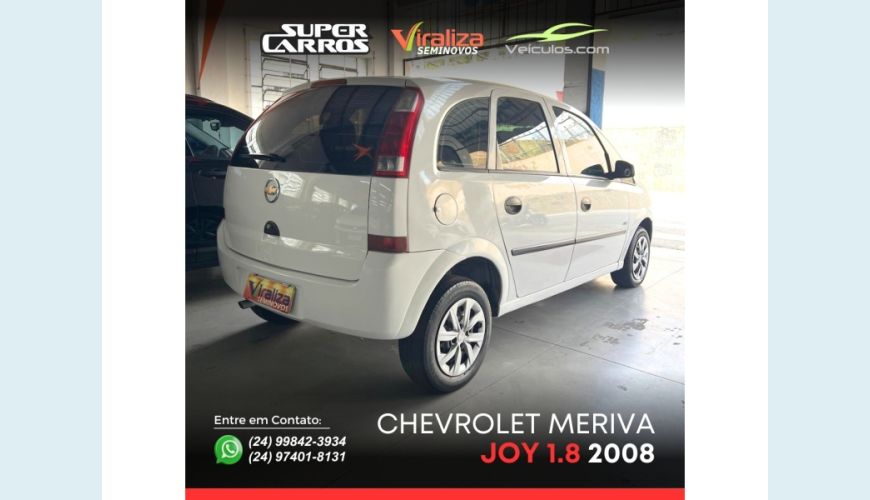CHEVROLET MERIVA FLEX MANUAL 4P - BRANCO - 2008 Foto 4 (Grande)