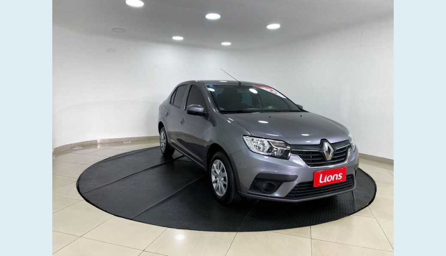 RENAULT LOGAN LIFE 1.0 12V FLEX MANUAL 4P - CINZA - 2021 Foto 4 (Grande)