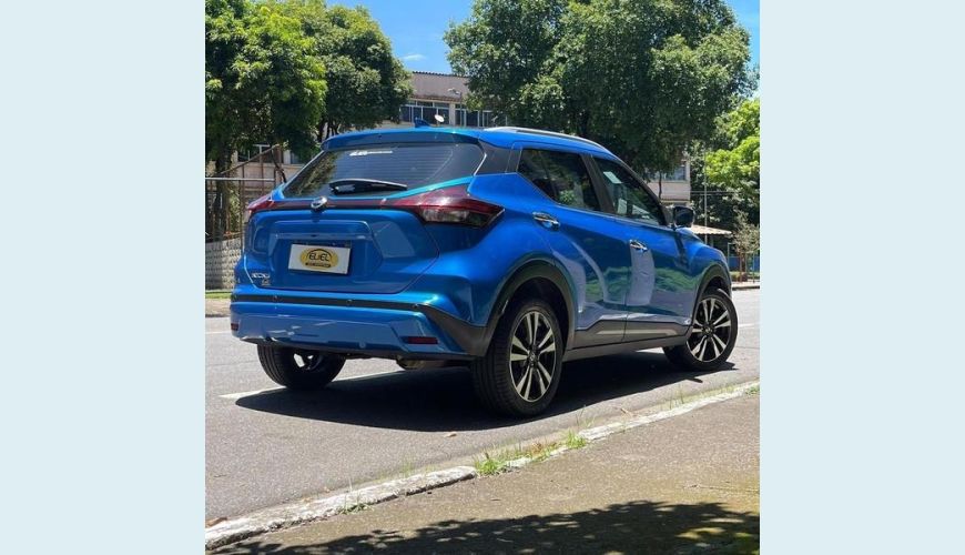 NISSAN KICKS EXCLUSIVE CVT FLEX AUT. 4P - AZUL - 2022 Foto 4 (Grande)