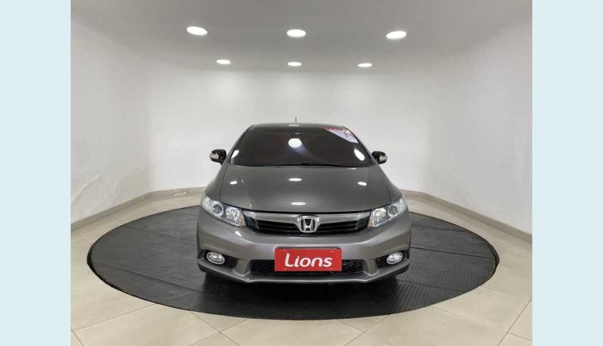HONDA CIVIC NEW LXR 2.0 I-VTEC FLEX AUT. 4P - CINZA - 2014 Foto 4 (Grande)