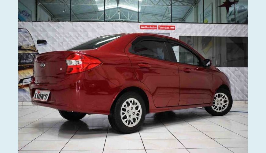 FORD KA SEDAN SE 1.5 16V FLEX MANUAL 4P - VERMELHO - 2017 Foto 4 (Grande)