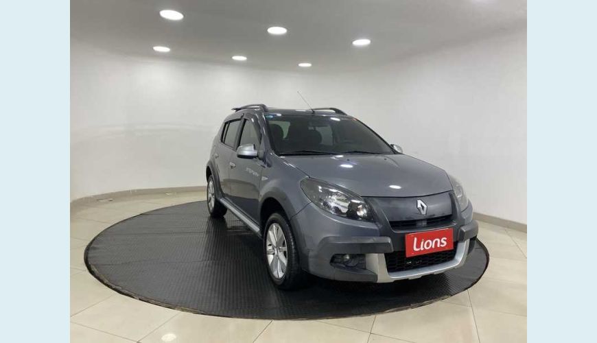RENAULT RENAULT SANDERO STEPWAY 1.6 16V FLEX MANUAL 4P - CINZA - 2012 Foto 4 (Grande)