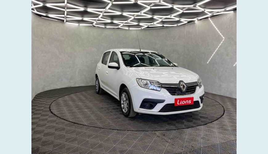 RENAULT RENAULT SANDERO ZEN 1.0 12V FLEX MANUAL 4P - BRANCO - 2020 Foto 4 (Grande)
