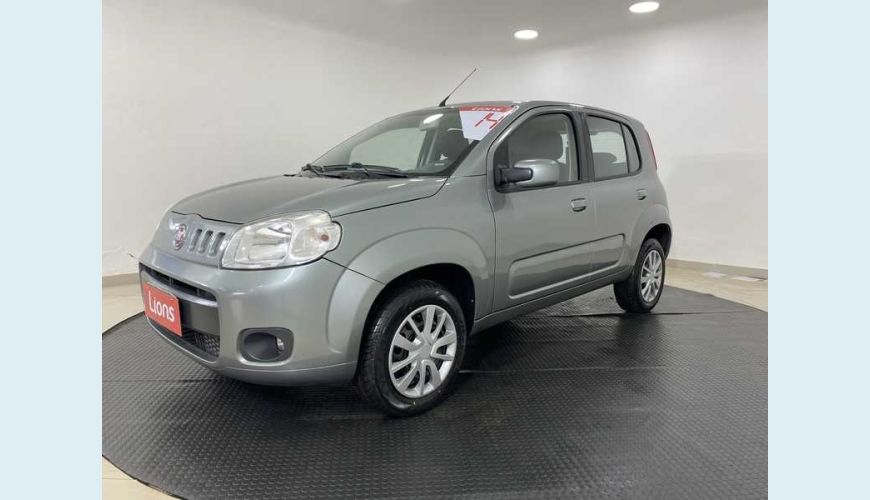 FIAT UNO VIVACE 1.0 8V FLEX MANUAL 3P - CINZA - 2014 Foto 4 (Grande)