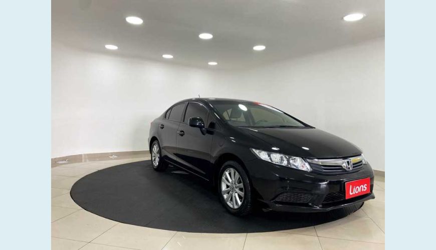HONDA CIVIC LXS 1.8 16V I-VTEC FLEX MANUAL 4P - PRETO - 2014 Foto 4 (Grande)