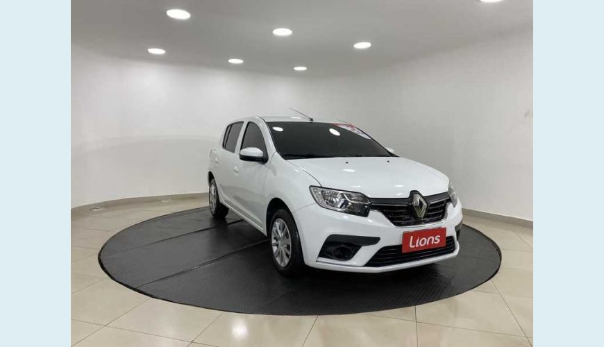 RENAULT SANDERO ZEN 1.0 12V FLEX AUT. 4P - BRANCO - 2020 Foto 4 (Grande)
