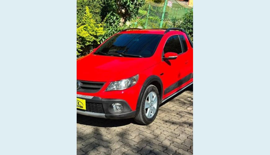 VOLKSWAGEN SAVEIRO CE CROSS 1.6 FLEX MANUAL 2P - VERMELHO - 2011 Foto 4 (Grande)