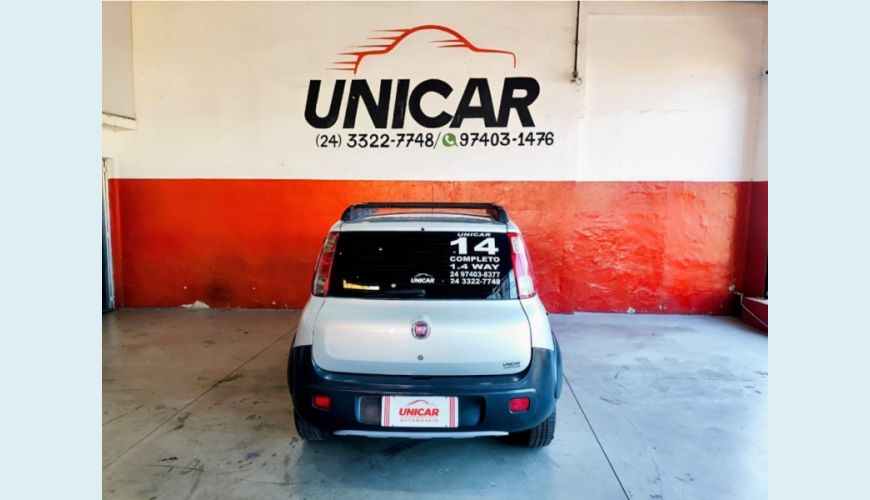 FIAT UNO FLEX MANUAL 4P - PRATA - 2014 Foto 4 (Grande)