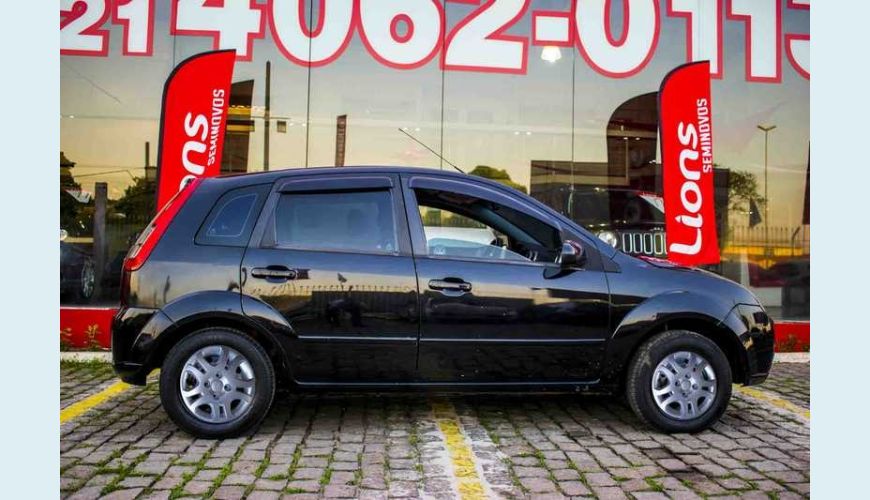 FORD FORD FIESTA HATCH 1.0 FLEX MANUAL 4P - PRETO - 2008 Foto 4 (Grande)