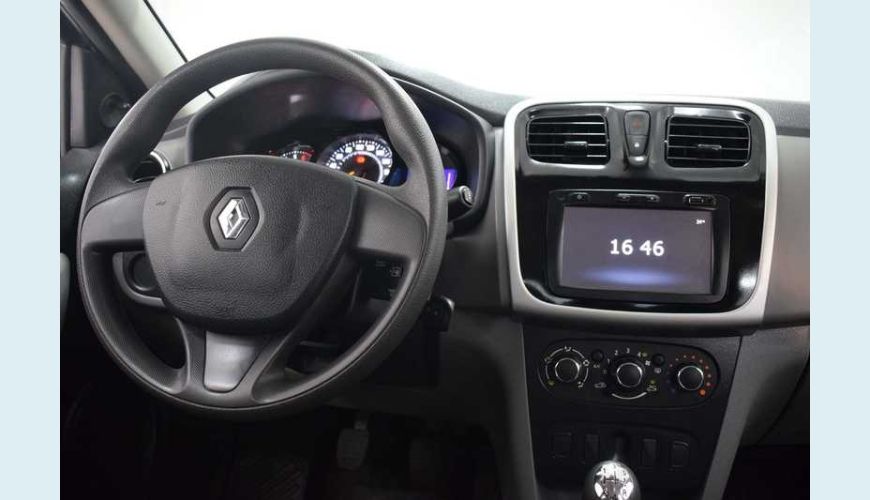 RENAULT RENAULT LOGAN EXPRESSION 1.6 16V FLEX MANUAL 4P - PRATA - 2018 Foto 4 (Grande)