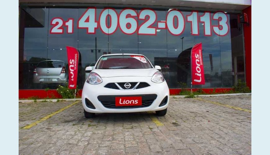 NISSAN MARCH S 1.0 12V FLEX MANUAL 4P - BRANCO - 2019 Foto 4 (Grande)