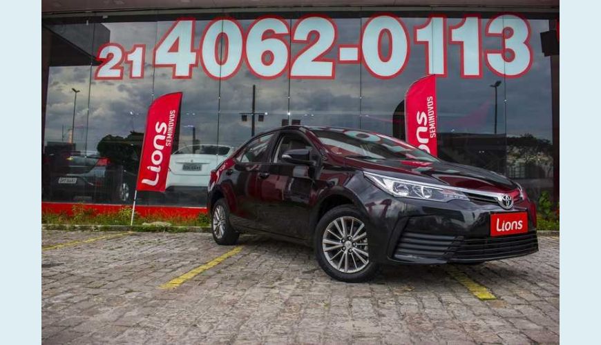 TOYOTA COROLLA GLI UPPER MULTI-DRIVE 1.8 FLEX AUT. 4P - PRETO - 2019 Foto 4 (Grande)