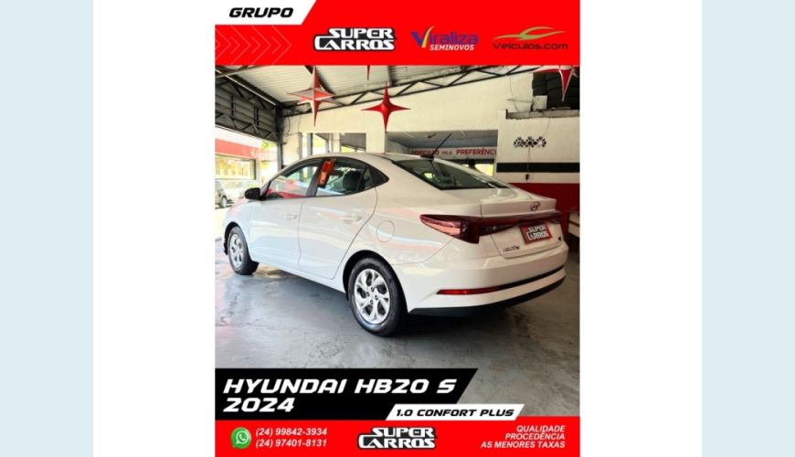 HYUNDAI HYUNDAI HB 20S FLEX MANUAL 4P - BRANCO - 2024 Foto 4 (Grande)