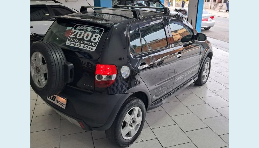 VOLKSWAGEN CROSSFOX 1.6 8V FLEX MANUAL 4P - PRETO - 2008 Foto 4 (Grande)
