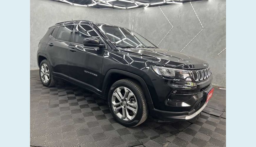 JEEP COMPASS LONGITUDE 1.3 T270 AUT. FLEX - PRETO - 2022 Foto 4 (Grande)