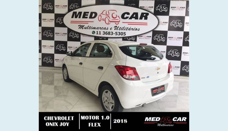 CHEVROLET ONIX 1.0 MPFI JOY 8V FLEX 4P MANUAL - BRANCO - 2018 Foto 5 (Grande)