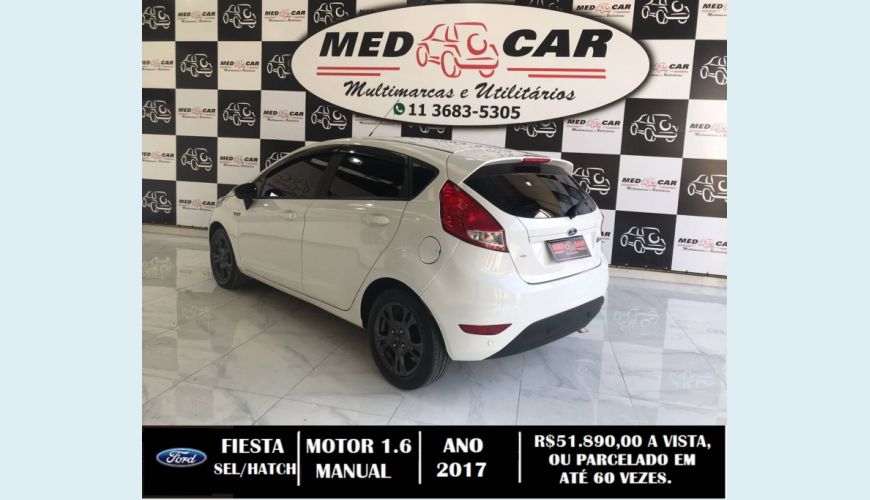FORD FIESTA 1.6 SEL HATCH 16V FLEX 4P MANUAL - BRANCO - 2017 Foto 5 (Grande)
