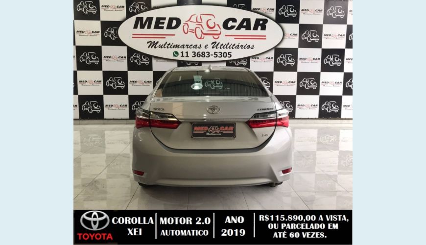 TOYOTA COROLLA 2.0 XEI 16V FLEX 4P AUT. - PRATA - 2019 Foto 5 (Grande)