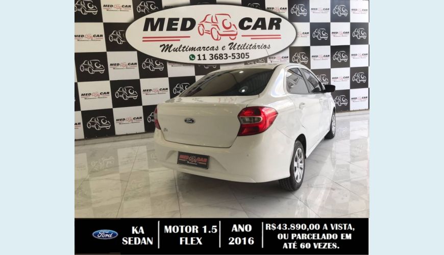 FORD KA 1.5 SIGMA FLEX SE MANUAL - BRANCO - 2016 Foto 5 (Grande)
