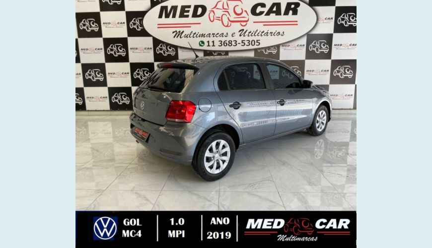 VOLKSWAGEN GOL 1.0 12V MPI TOTALFLEX 4P MANUAL - CINZA - 2019 Foto 5 (Grande)
