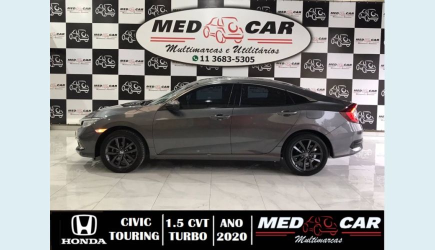 HONDA CIVIC 1.5 16V TURBO TOURING 4P CVT - CINZA - 2020 Foto 5 (Grande)