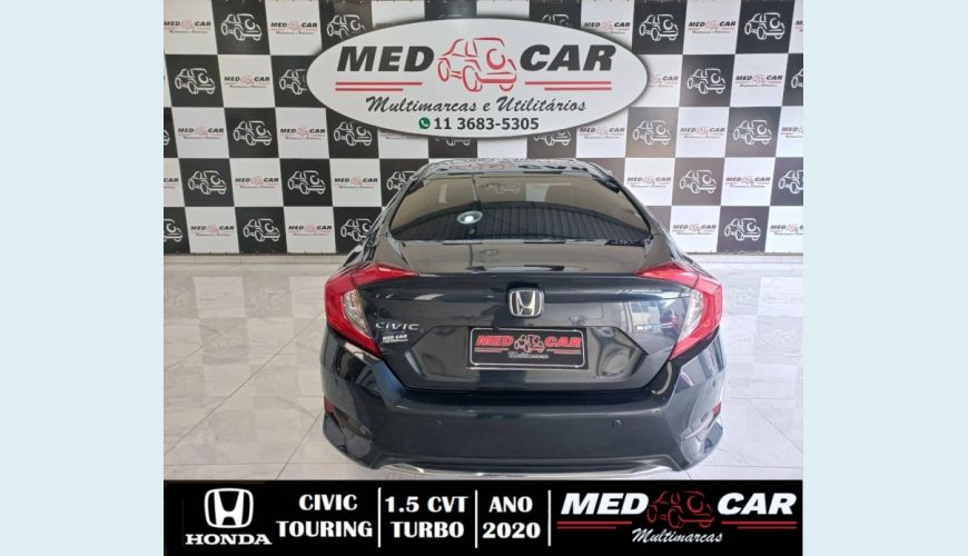 HONDA CIVIC 1.5 16V TURBO TOURING 4P CVT - AZUL - 2020 Foto 5 (Grande)