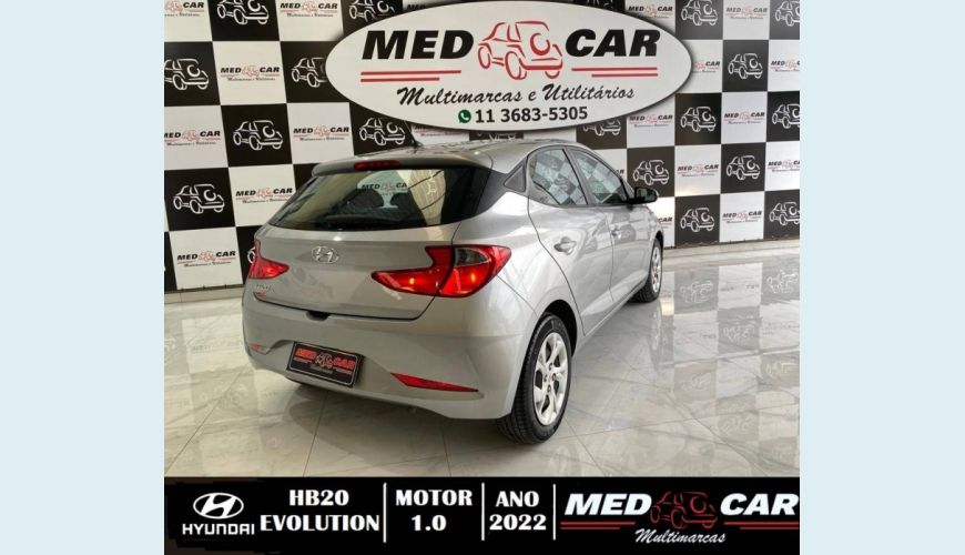 HYUNDAI HB 20 1.0 12V FLEX EVOLUTION MANUAL - PRATA - 2022 Foto 5 (Grande)