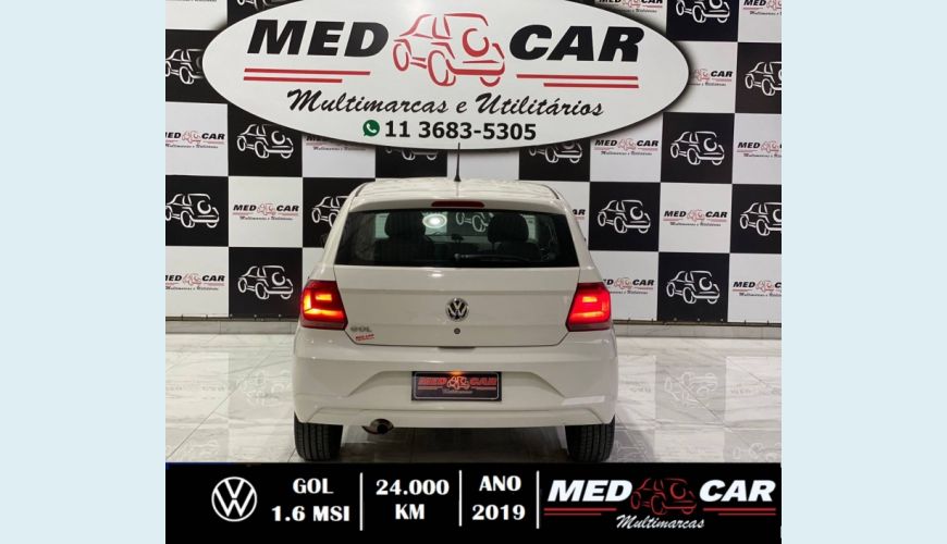 VOLKSWAGEN GOL 1.6 MSI TOTALFLEX 4P MANUAL - BRANCO - 2019 Foto 5 (Grande)
