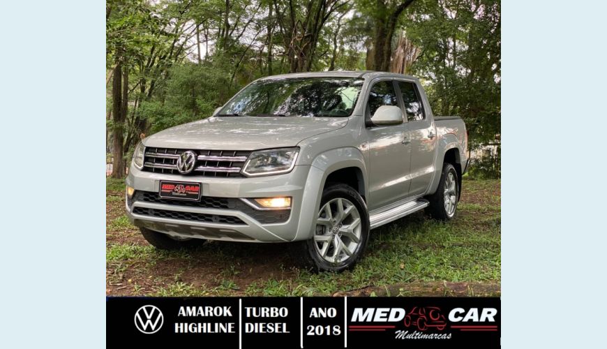 VOLKSWAGEN AMAROK 2.0 HIGHLINE 4X4 CD 16V TURBO INTERCOOLER DIESEL 4P AUT. - PRATA - 2018 Foto 5 (Grande)