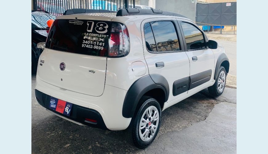 FIAT UNO WAY 1.0 FLEX 6V 5P - BRANCO - 2018 Foto 5 (Grande)