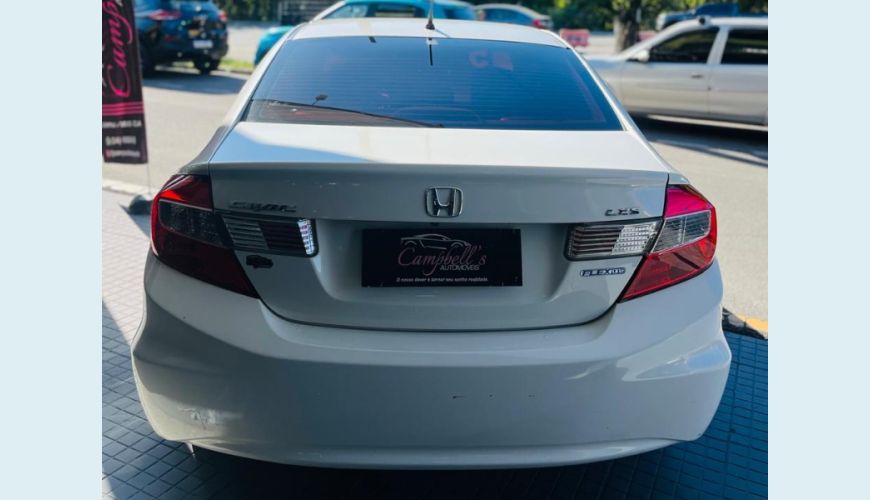 HONDA CIVIC SEDAN LXS 1.8/1.8 FLEX 16V AUT. 4P - BRANCO - 2015 Foto 5 (Grande)