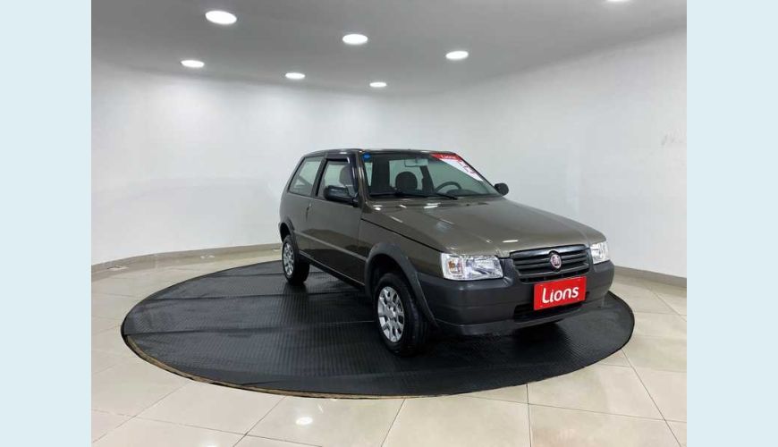 FIAT UNO MILLE UNO MILLE WAY ECONOMY 1.0 F.FLEX - CINZA - 2013 Foto 5 (Grande)