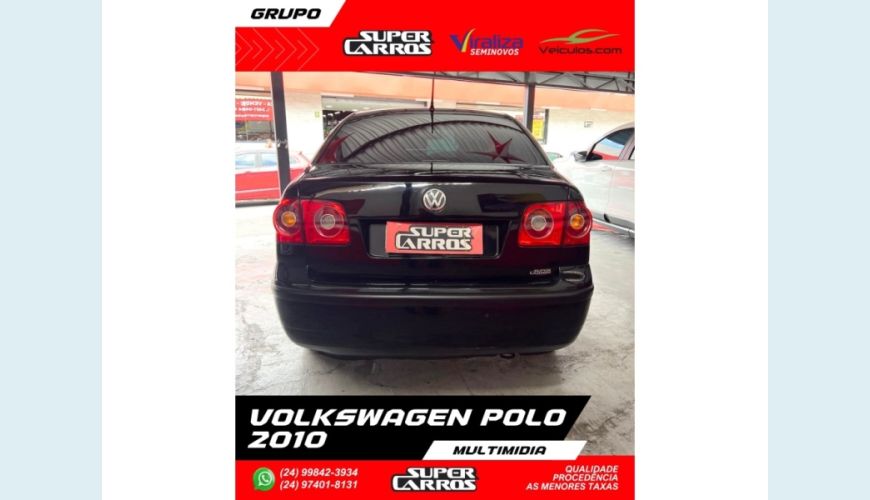 VOLKSWAGEN POLO SEDAN - PRETO - 2010 Foto 5 (Grande)