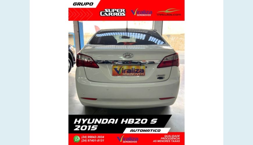 HYUNDAI HB 20S - BRANCO - 2015 Foto 5 (Grande)
