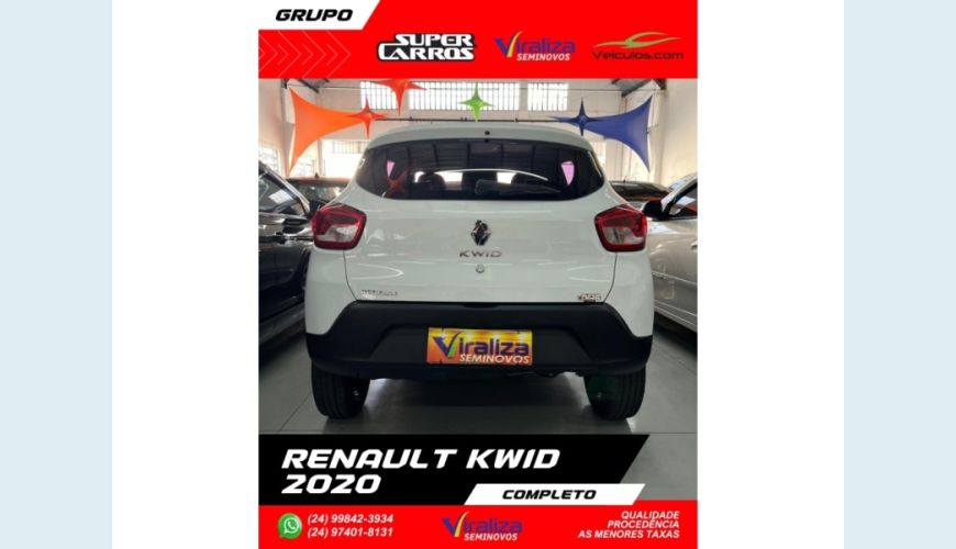 RENAULT KWID - BRANCO - 2020 Foto 5 (Grande)