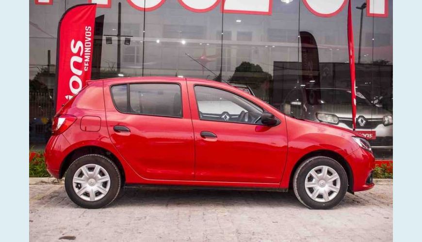 RENAULT SANDERO AUTHENTIQUE 1.0 12V SCE FLEX - VERMELHO - 2019 Foto 5 (Grande)