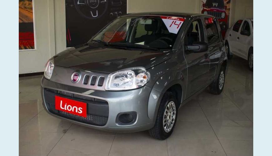 FIAT UNO VIVACE CELEB. 1.0 8V FLEX 4P - CINZA - 2014 Foto 5 (Grande)